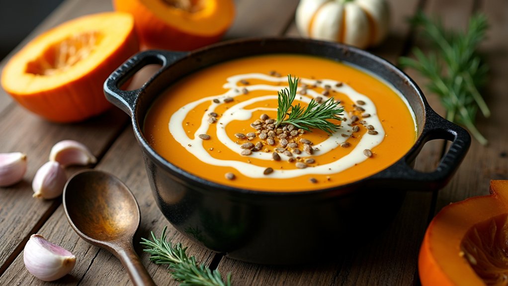 comforting pumpkin soup preparation