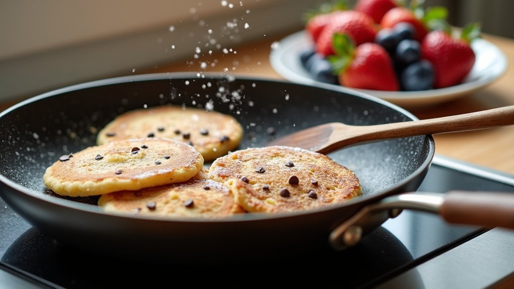 cook pancakes on medium