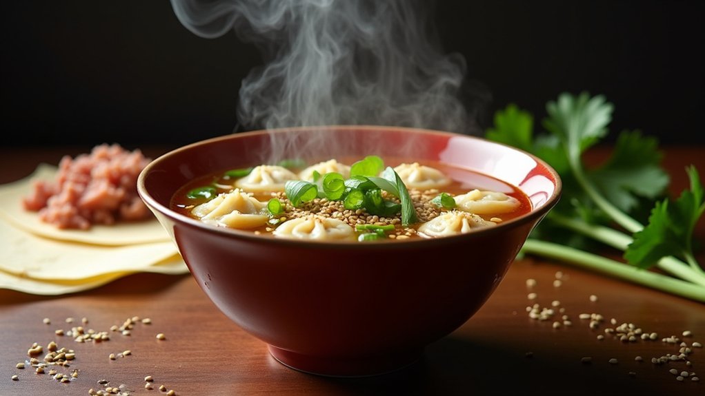 cook wontons until floating