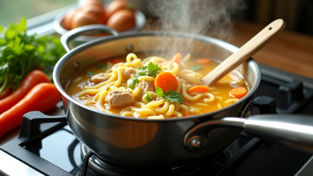 cooking soup step by step