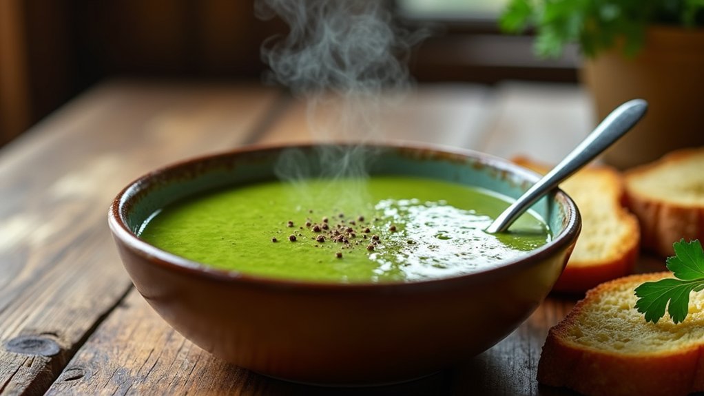 cozy soup sharing experience