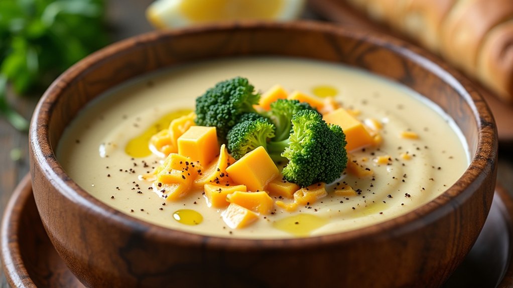 creamy broccoli cheddar soup