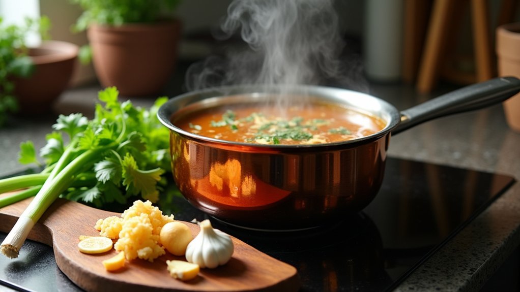 delicious broth for won ton