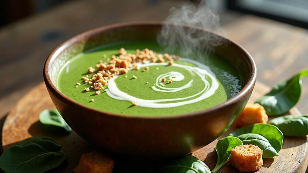 delicious healthy spinach soup