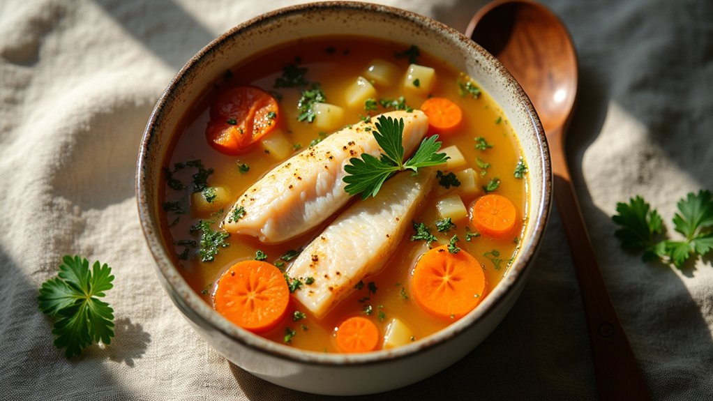 delightful homemade fish soup