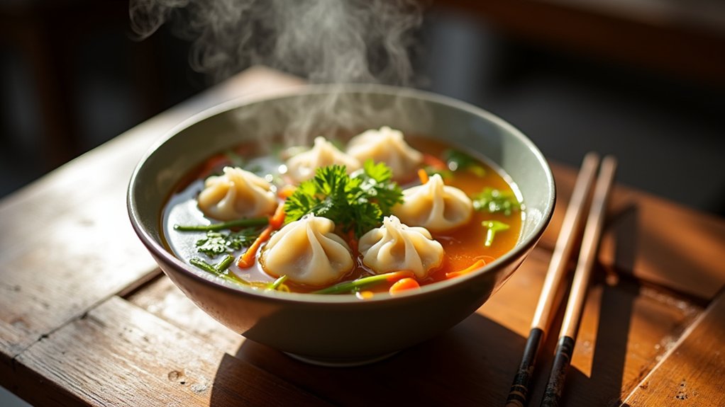 dumpling soup brings joy