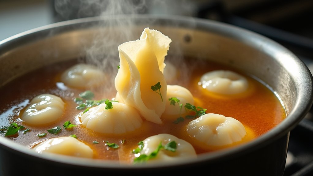 dumplings enhance flavorful broth