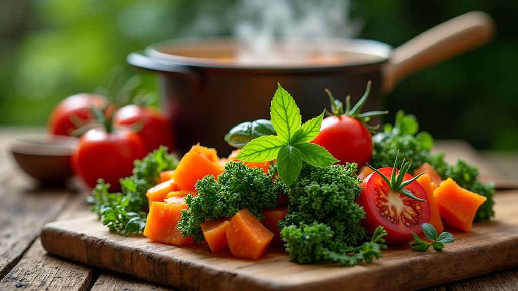 enhance soup with fresh herbs