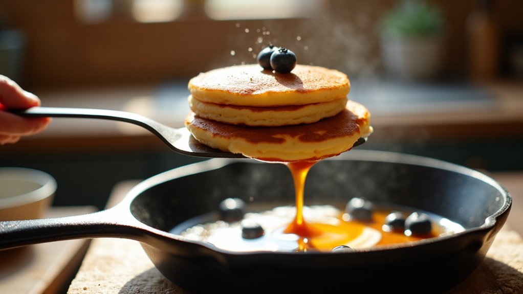 flipping pancakes with finesse