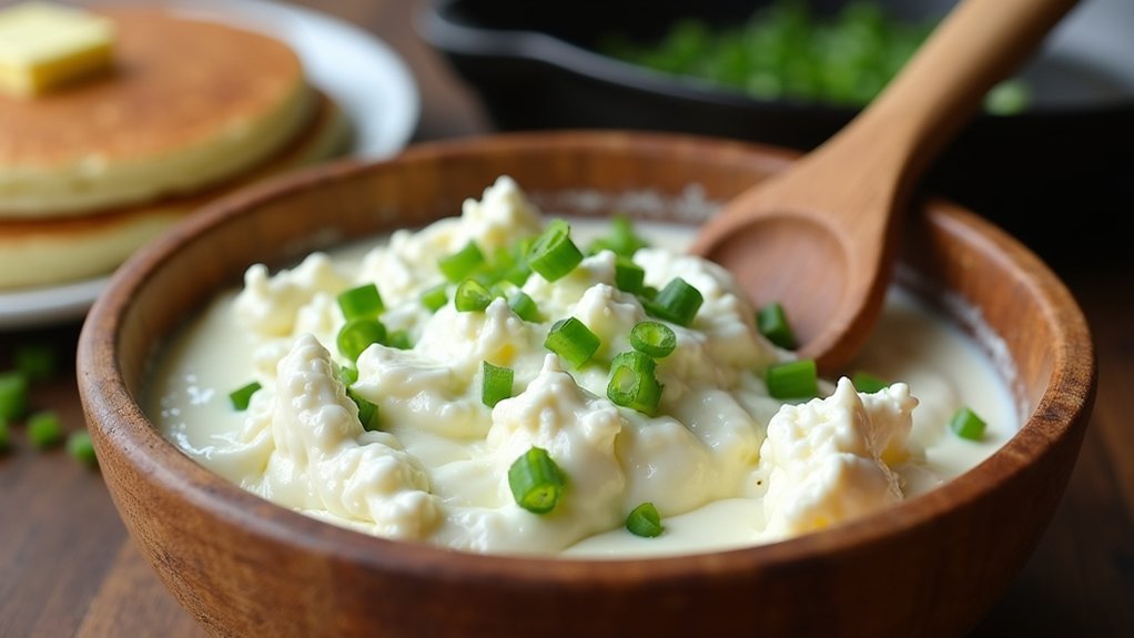 fold in green onions