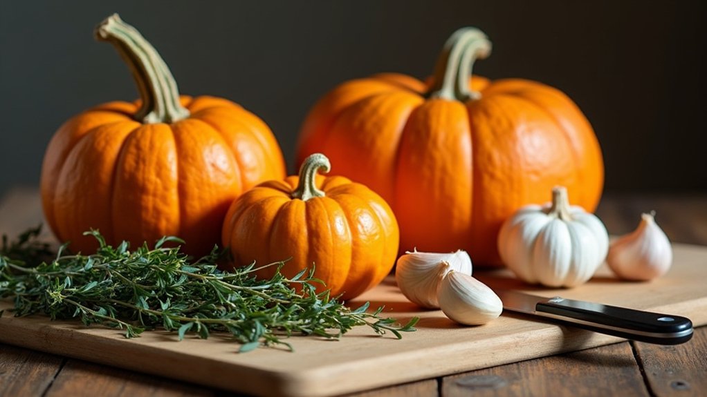 gather fresh soup ingredients