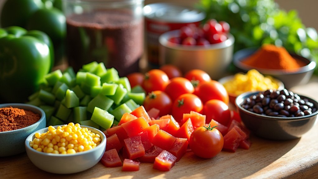 gather ingredients for cooking
