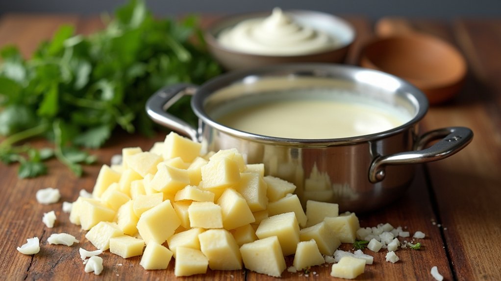gather ingredients for soup