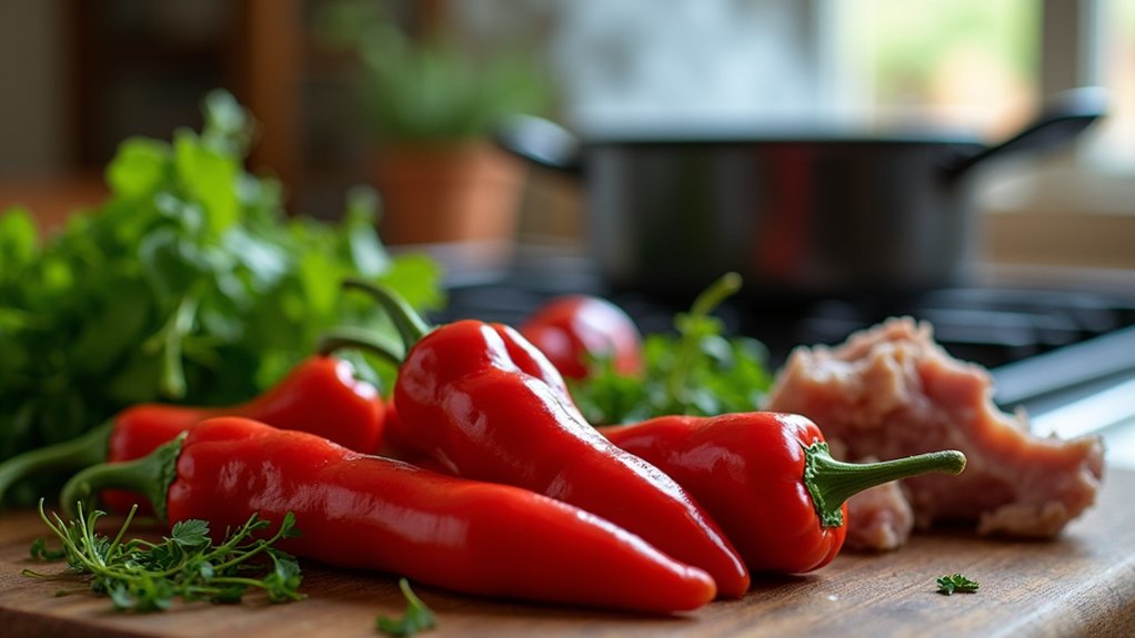 gather ingredients simmer flavors