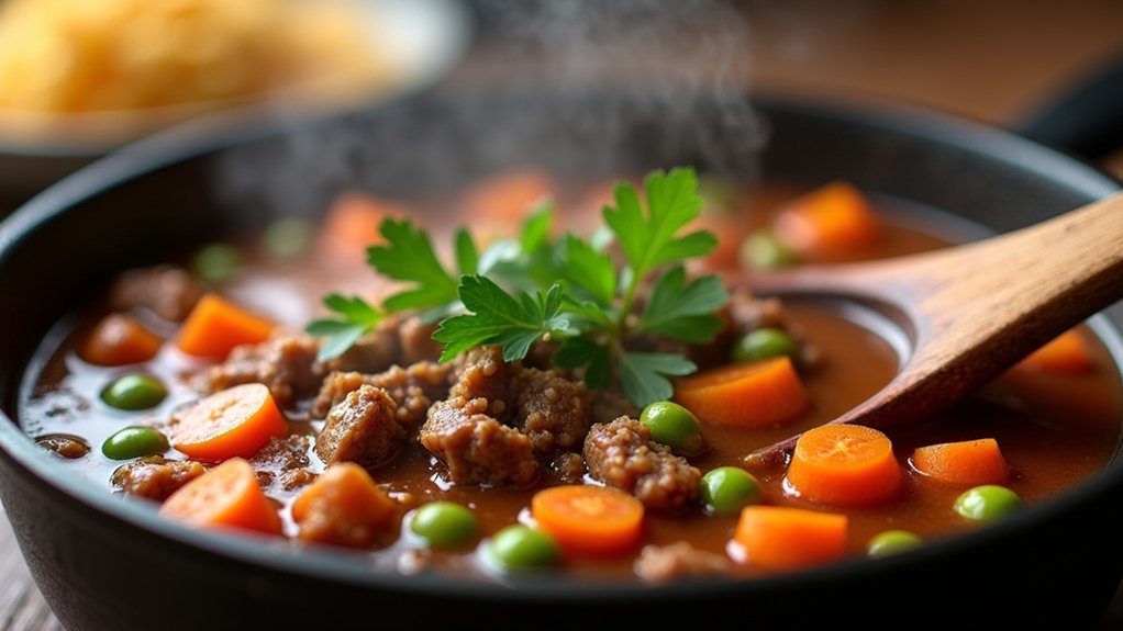 hamburger soup cooking steps