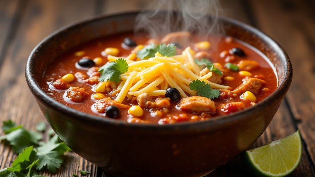 hearty chicken enchilada soup