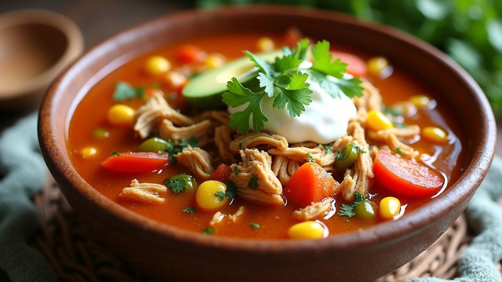 hearty chicken taco soup