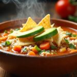 hearty chicken tortilla soup
