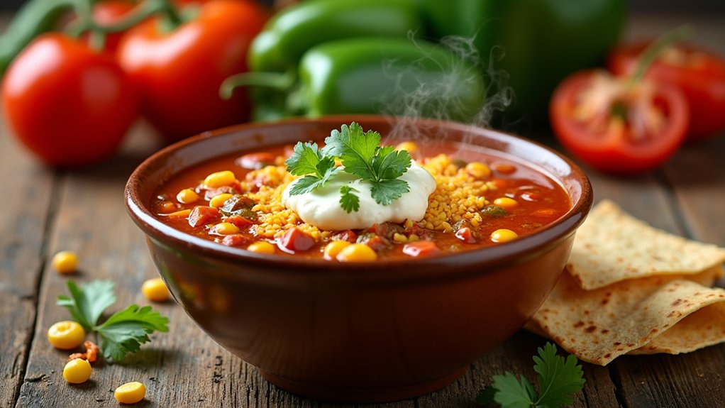 hearty customizable taco soup