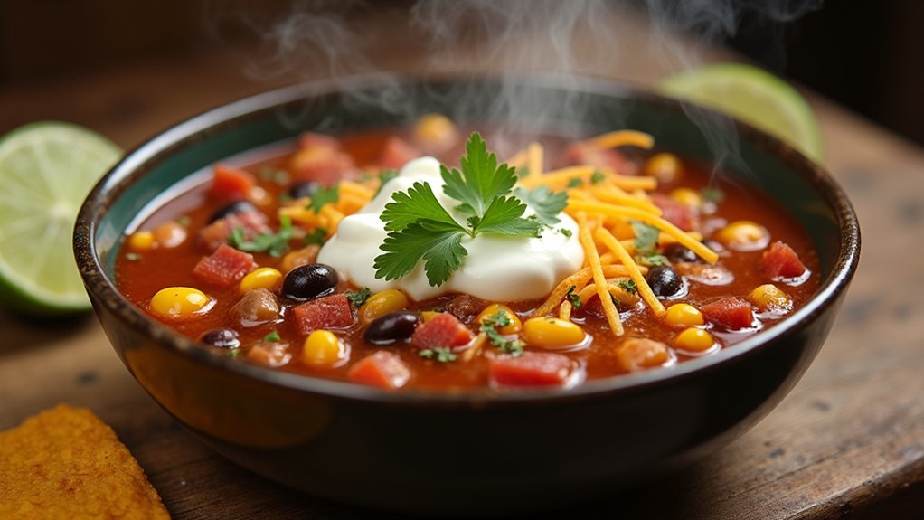 hearty customizable taco soup