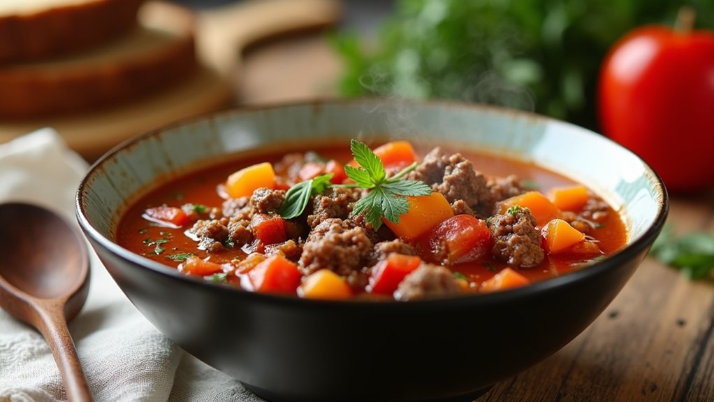hearty hamburger soup recipe