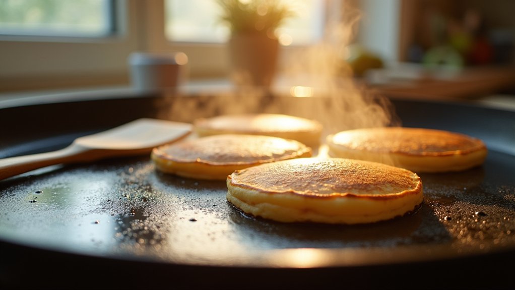 heat griddle for perfect pancakes