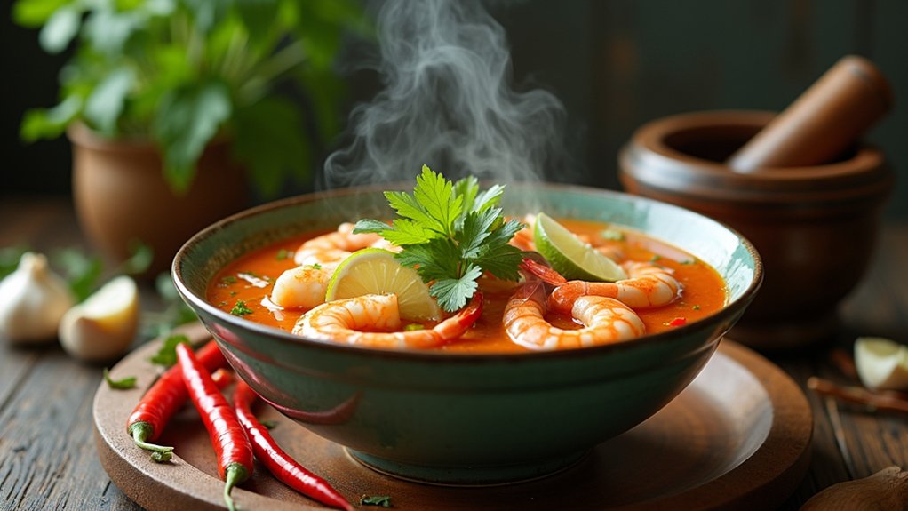 infuse broth with aromatic herbs