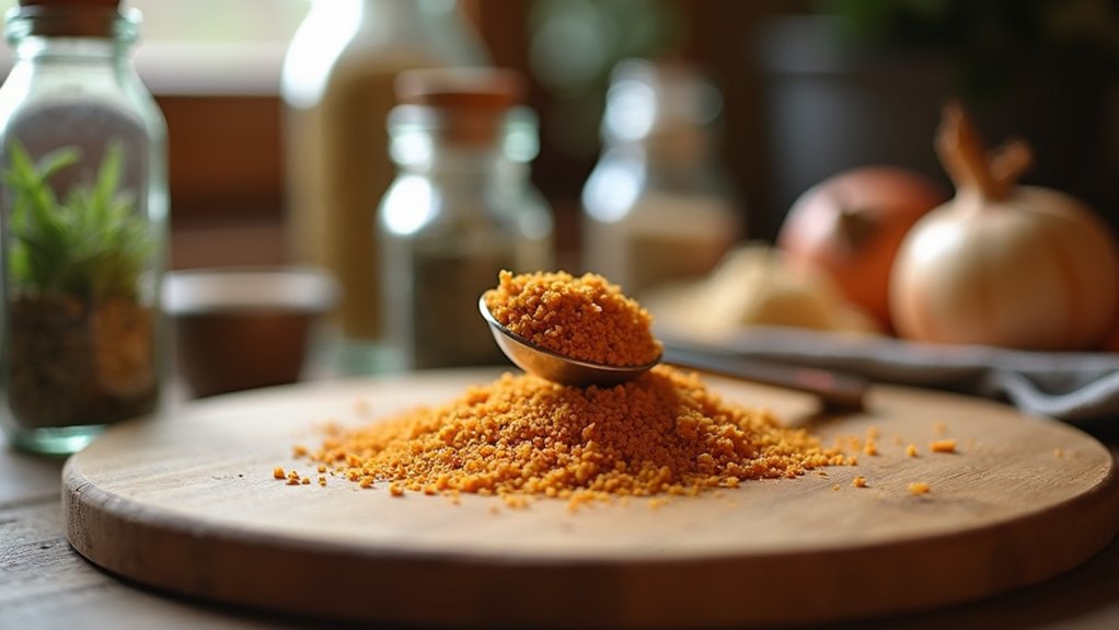 measure dried onion flakes