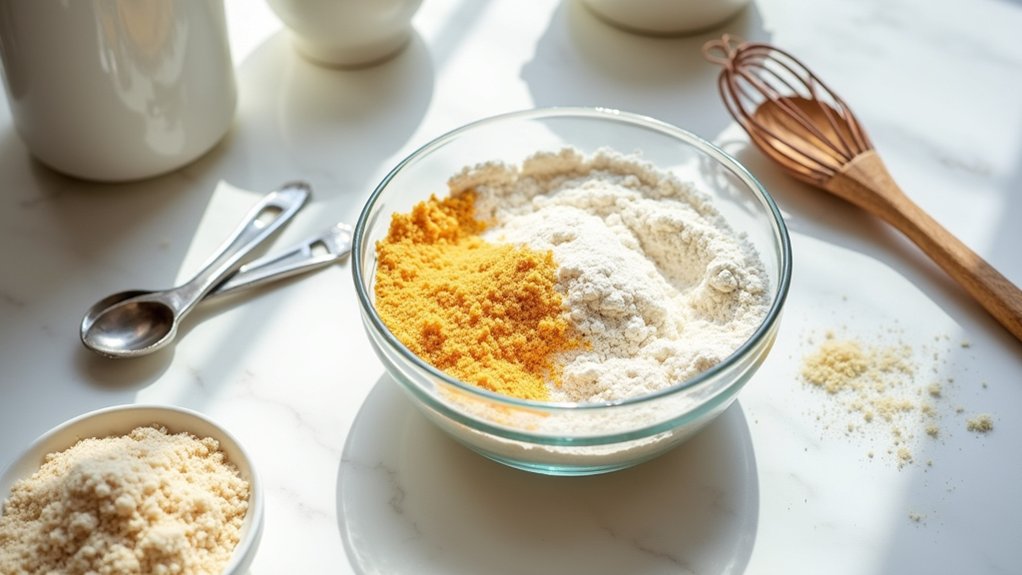 mix dry ingredients thoroughly