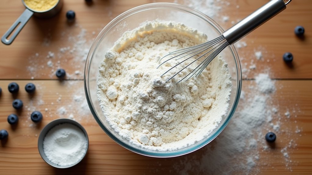 mix dry ingredients thoroughly