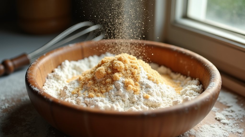 mix dry ingredients thoroughly