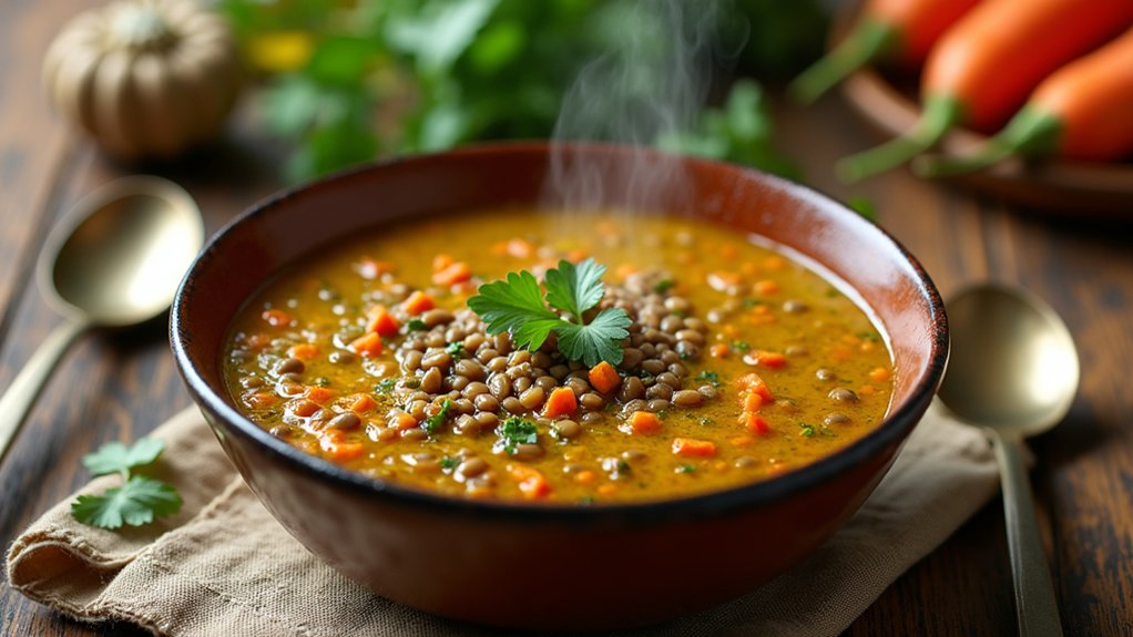nutrient rich lentil soup