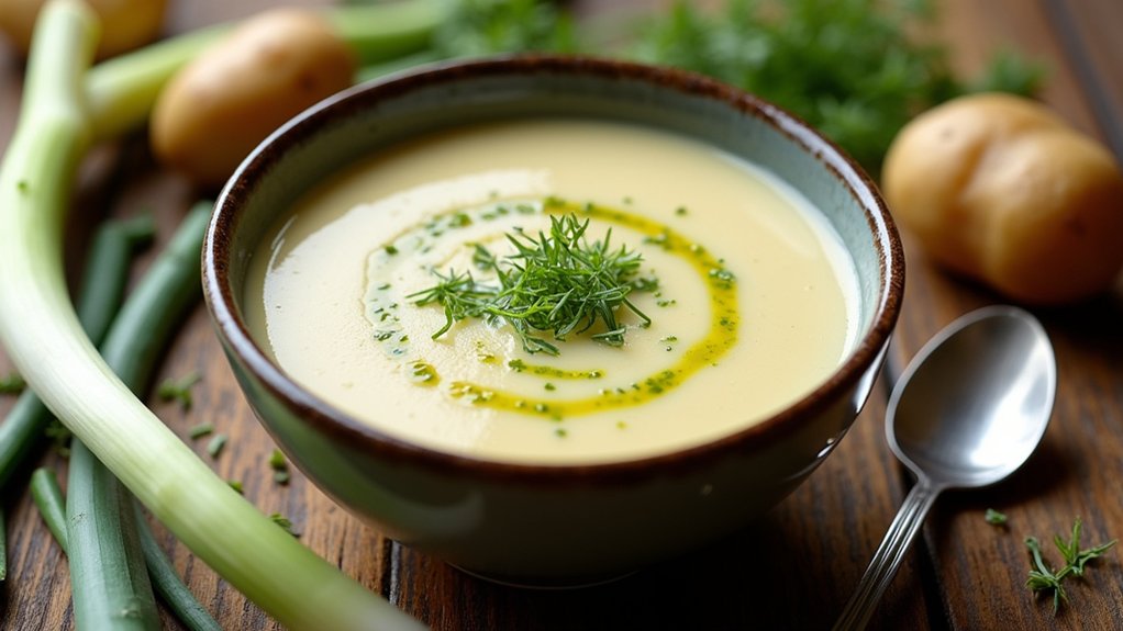 nutritious potato leek soup