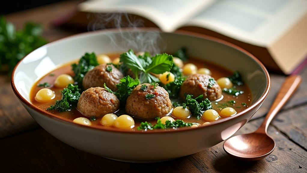 pasta enhances italian wedding soup