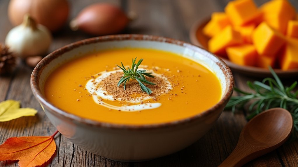 prepare and blend soup