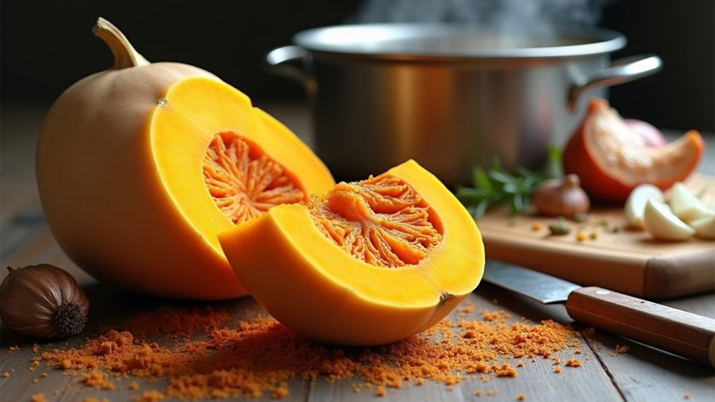 prepare and chop squash