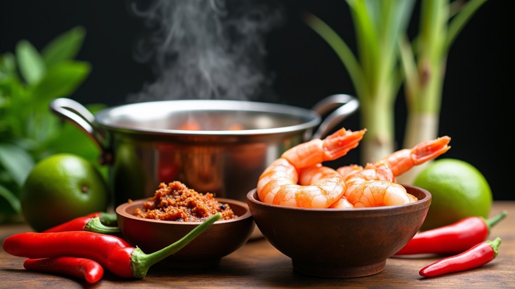 prepare flavorful tom yum broth