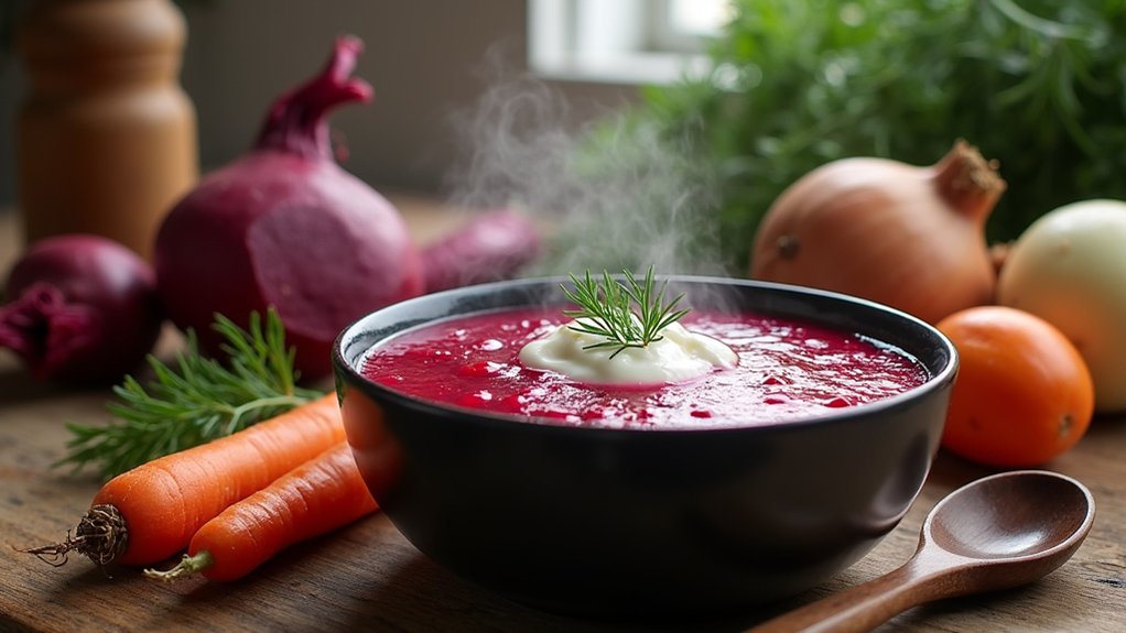 prepare ingredients for borscht