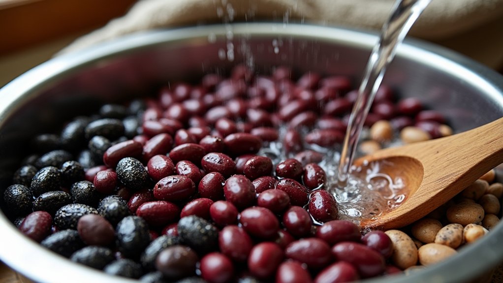 rinse and soak beans