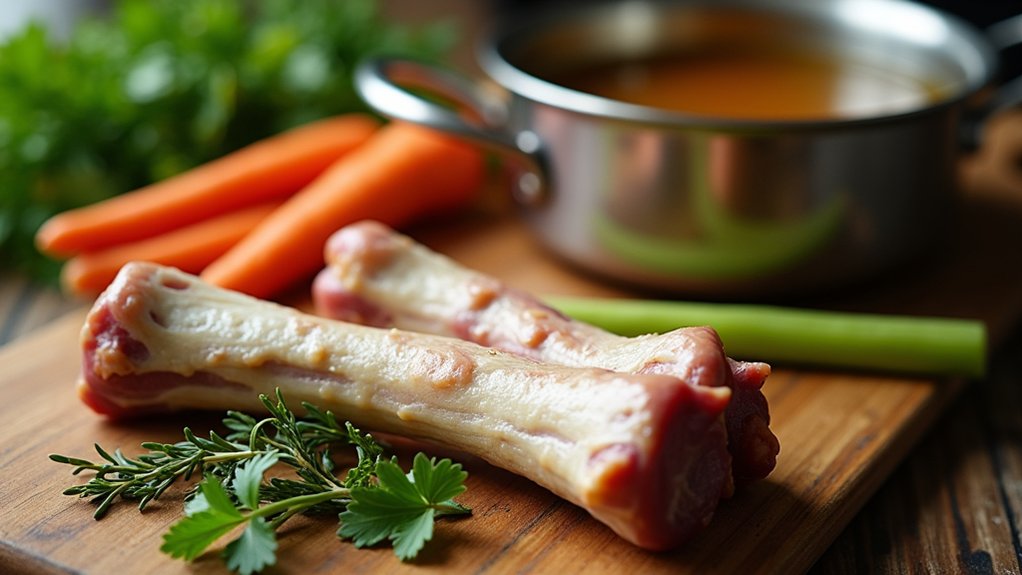 roast bones simmer broth