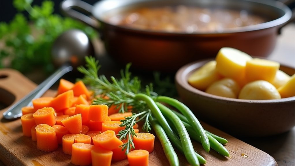 saut onions add vegetables