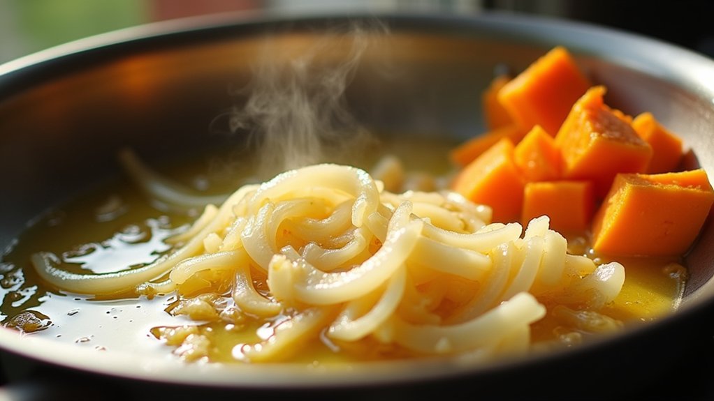 saut onions and garlic