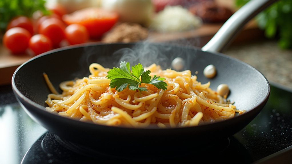 saut onions and garlic