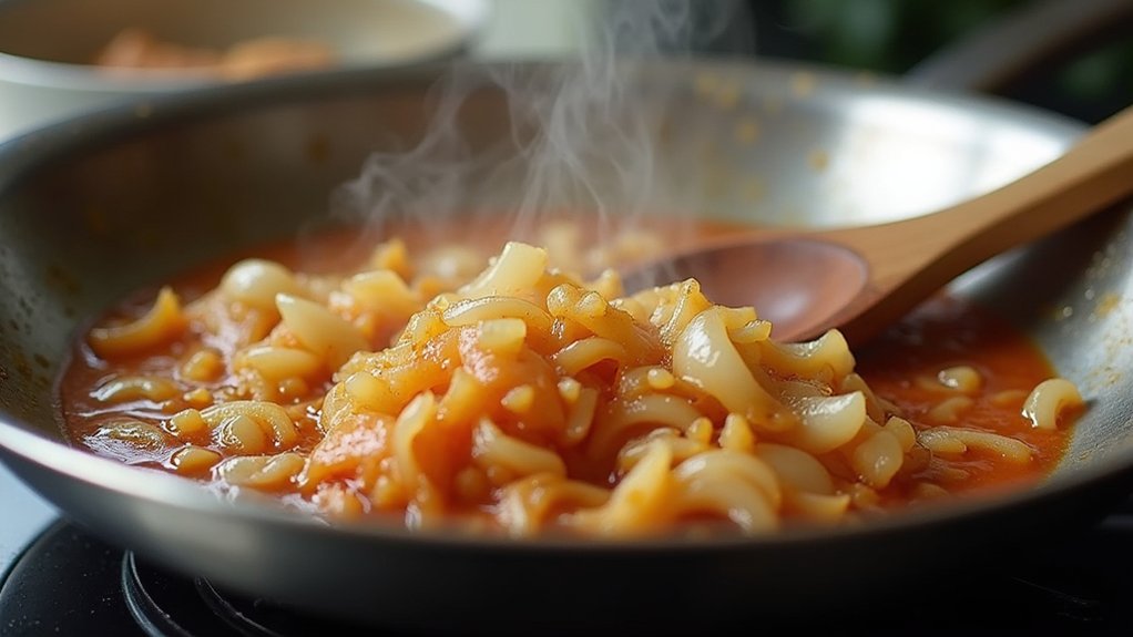 saut onions and garlic