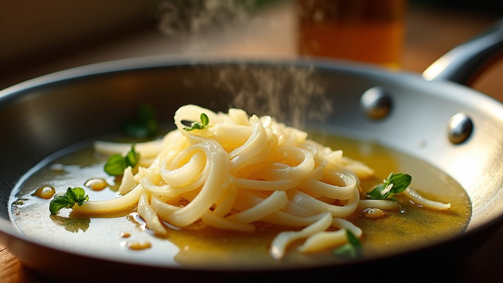 saut onions and garlic