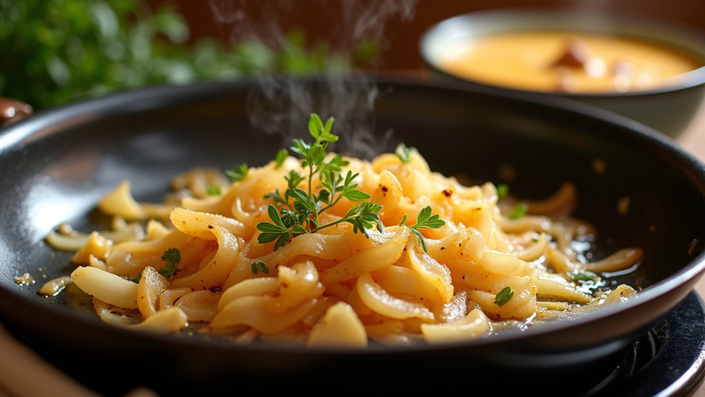 saut onions and garlic