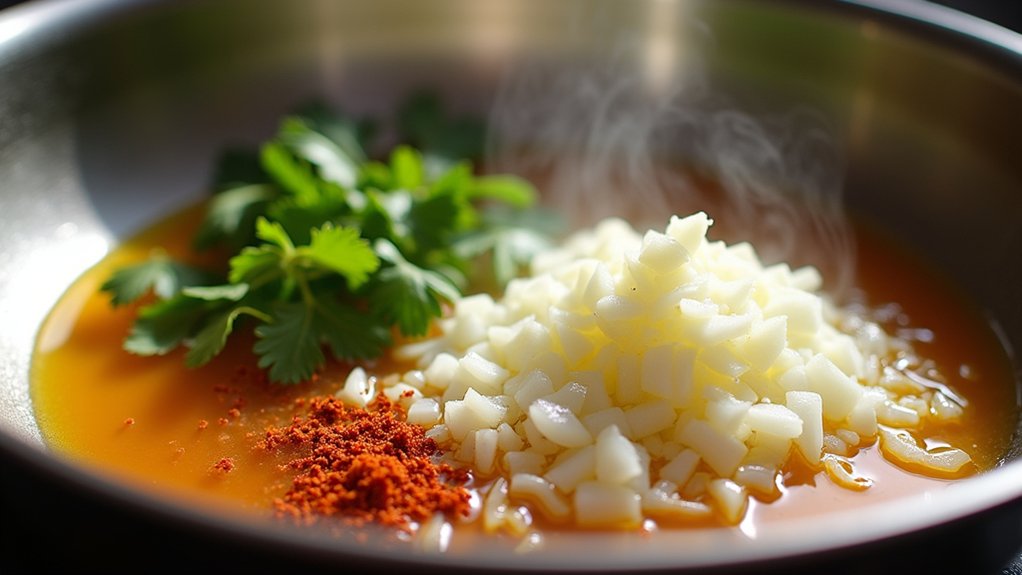 saut onions and garlic