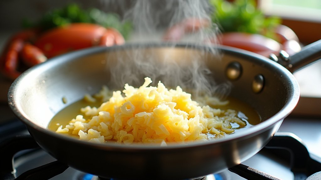 saut onions and garlic