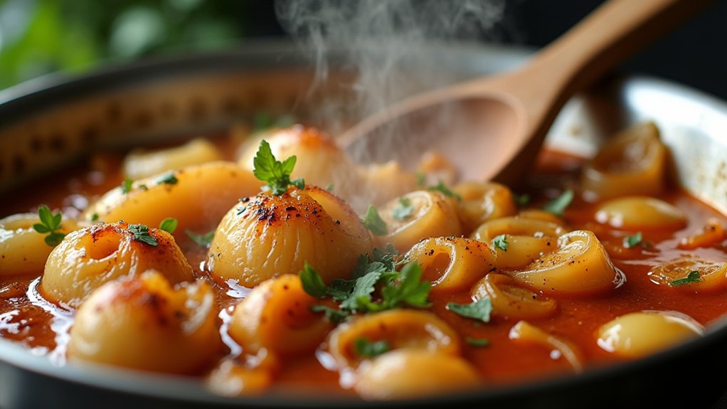 saut onions and garlic