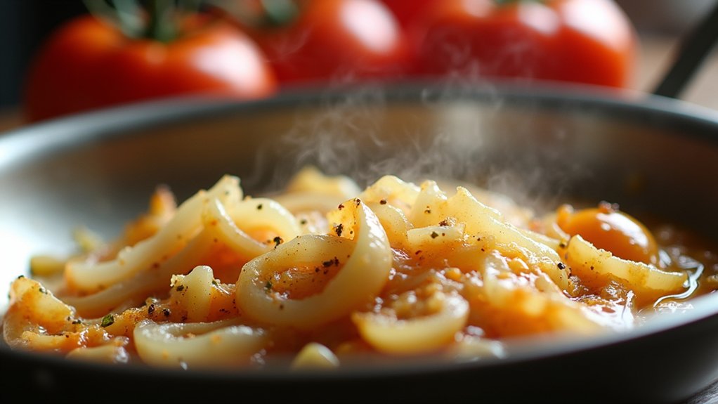 saut onions and garlic